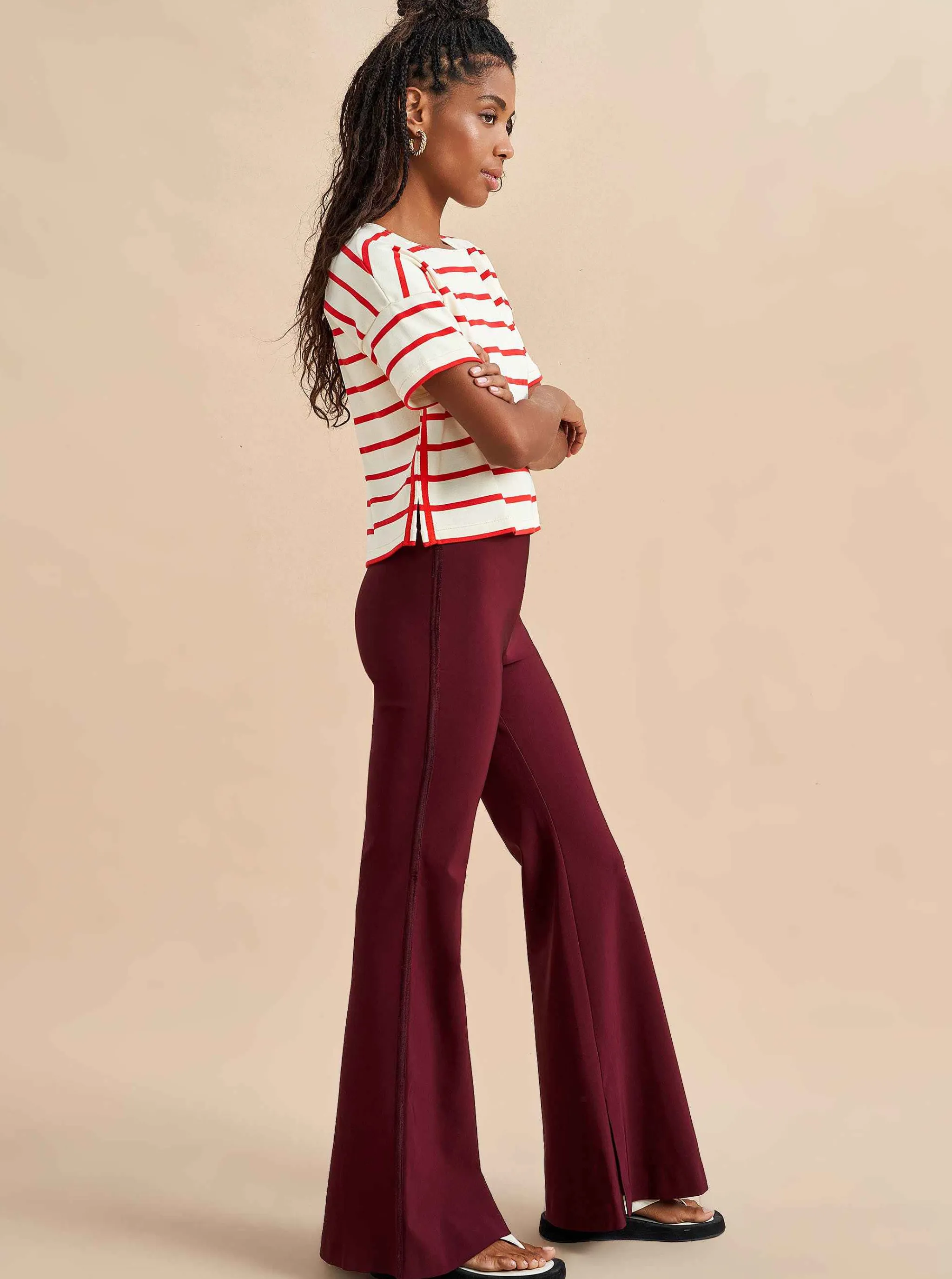 La Ligne Pants*Polly Pant Burgundy