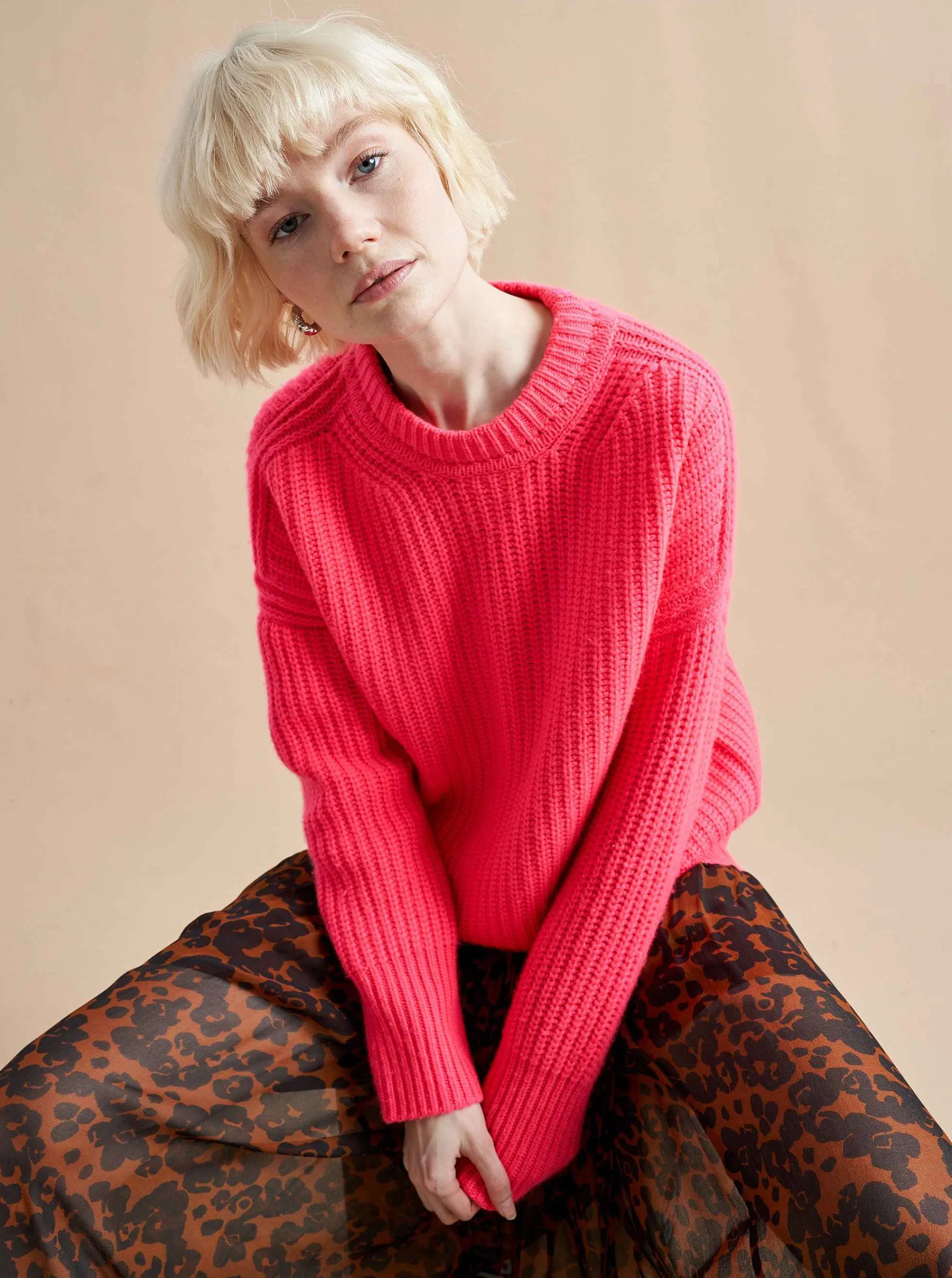 La Ligne Sweaters*Toujours Sweater Hot Pink
