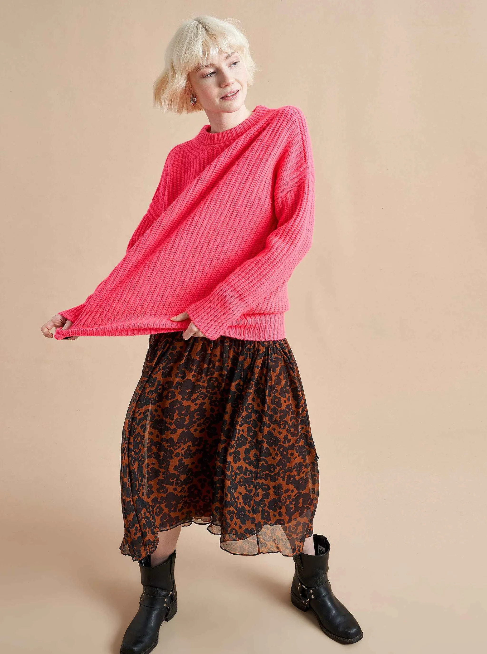 La Ligne Sweaters*Toujours Sweater Hot Pink