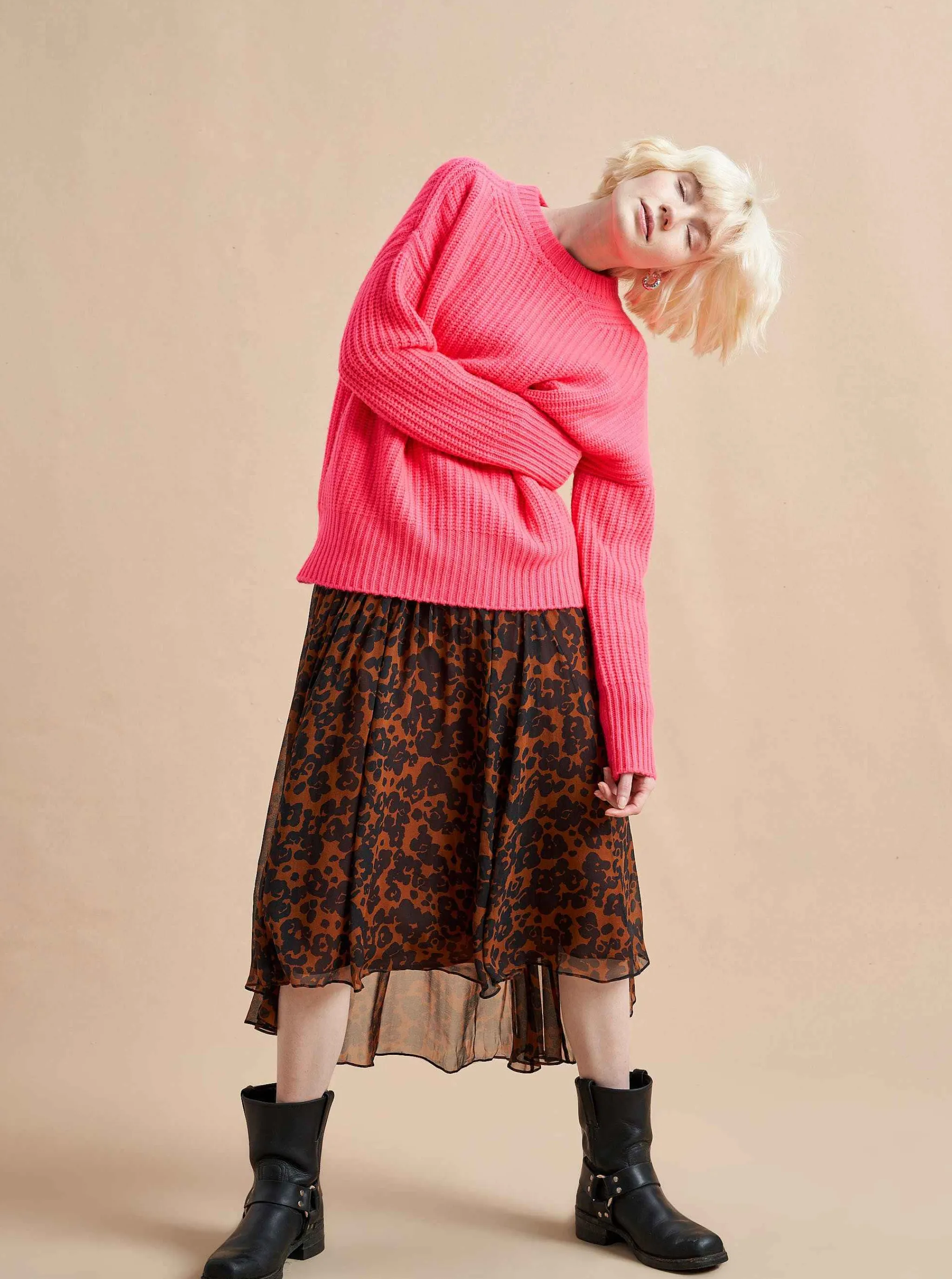 La Ligne Sweaters*Toujours Sweater Hot Pink