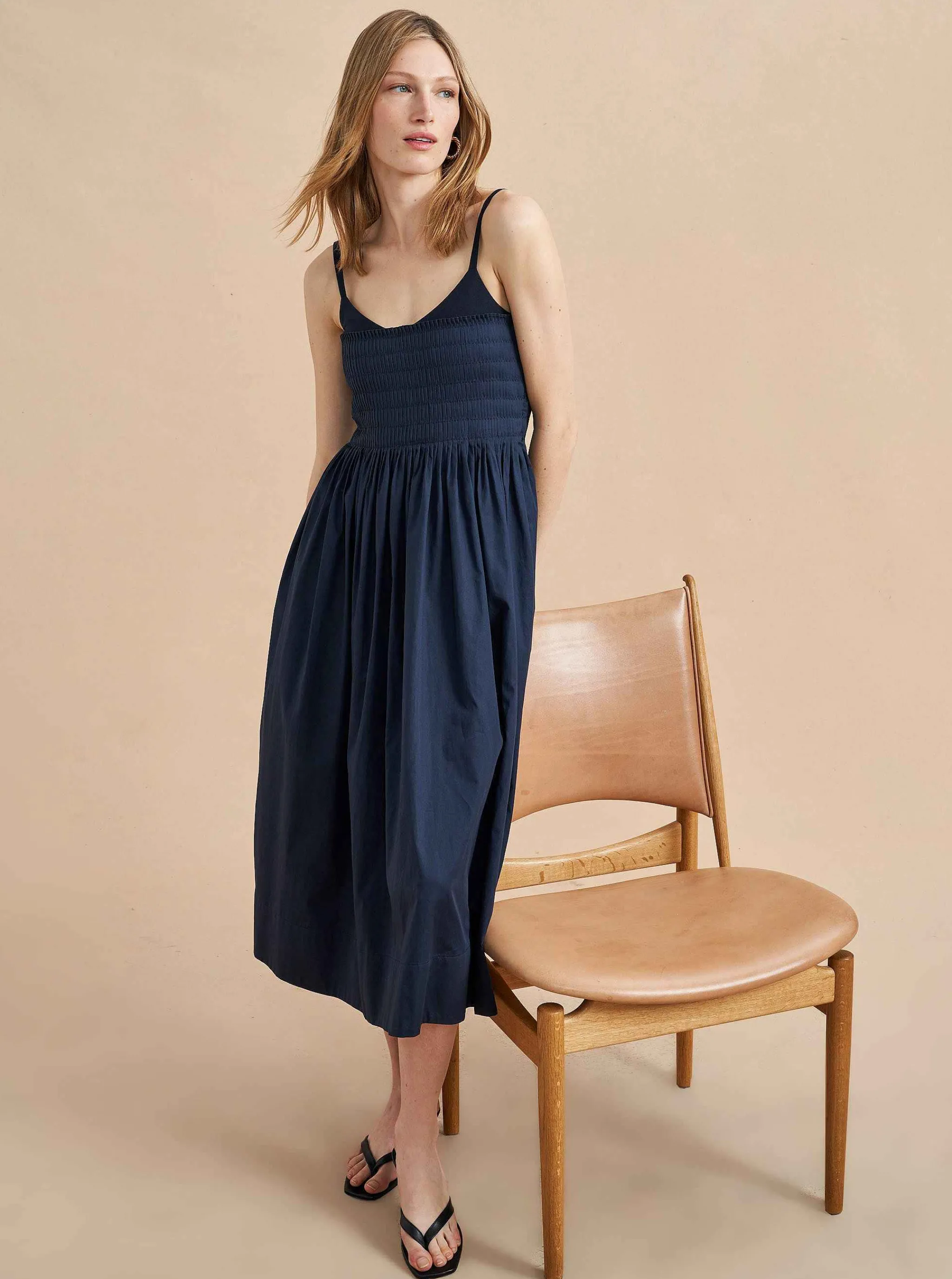 La Ligne Midi Dresses*Devon Dress Midnight