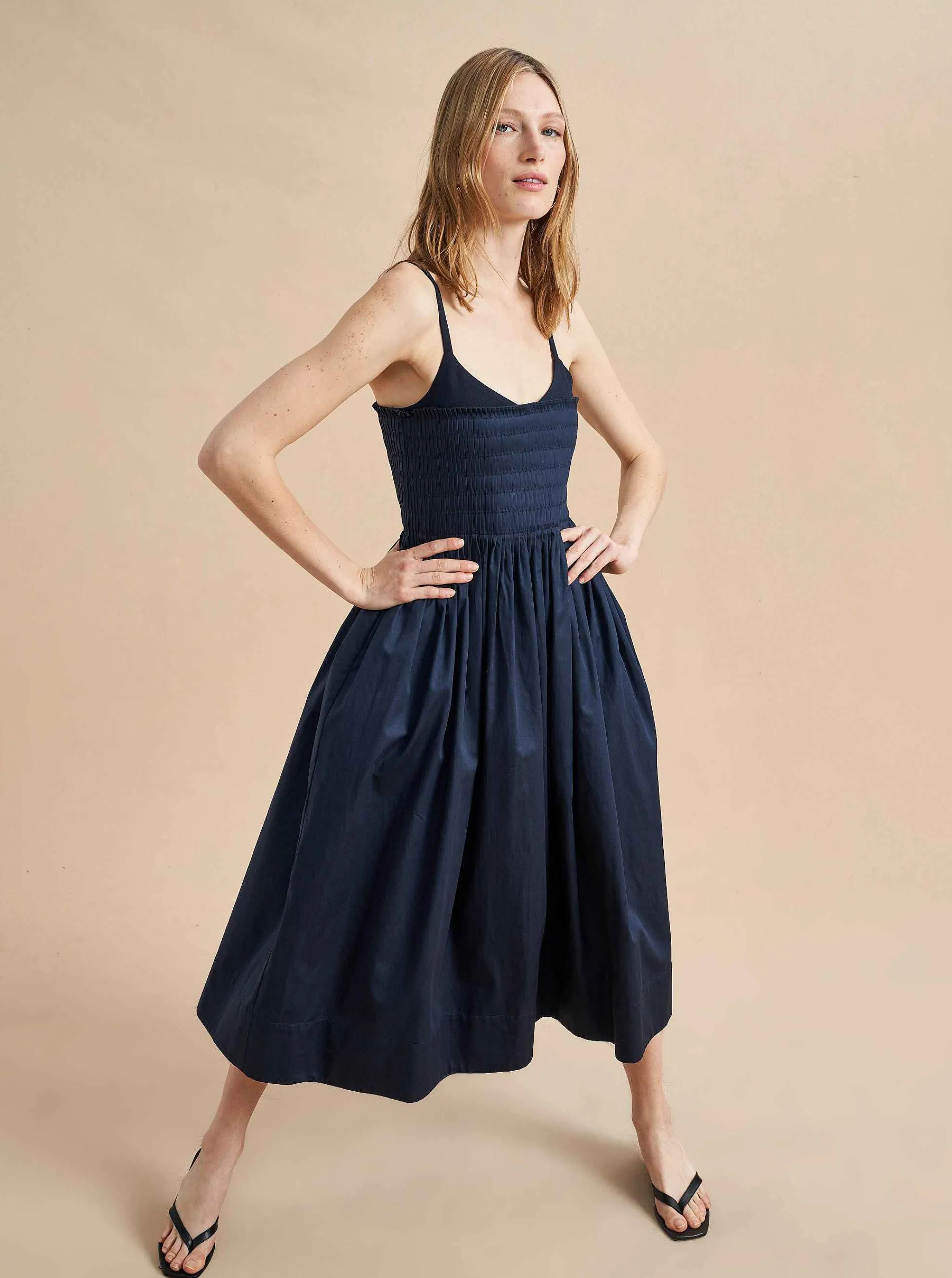 La Ligne Midi Dresses*Devon Dress Midnight