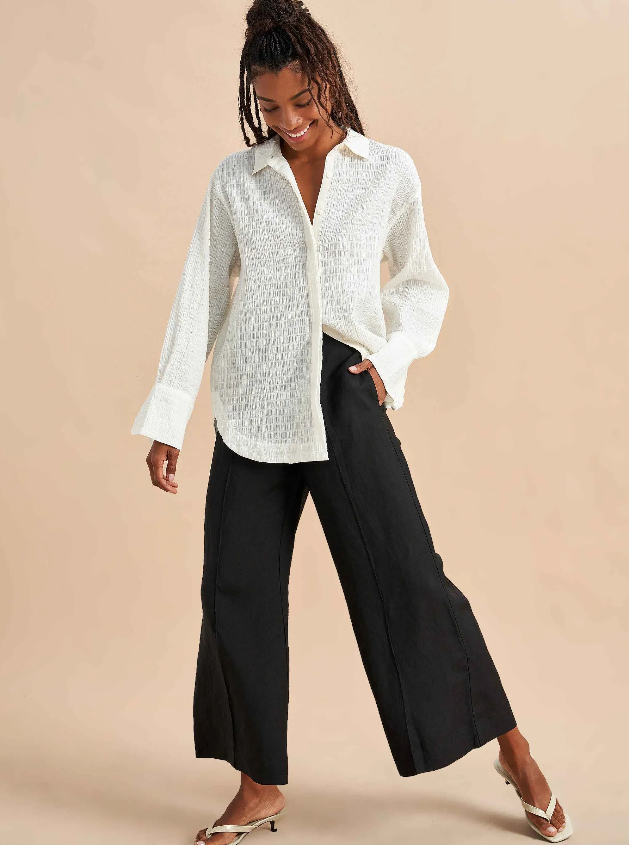 La Ligne Shirts*Textured Val Shirt