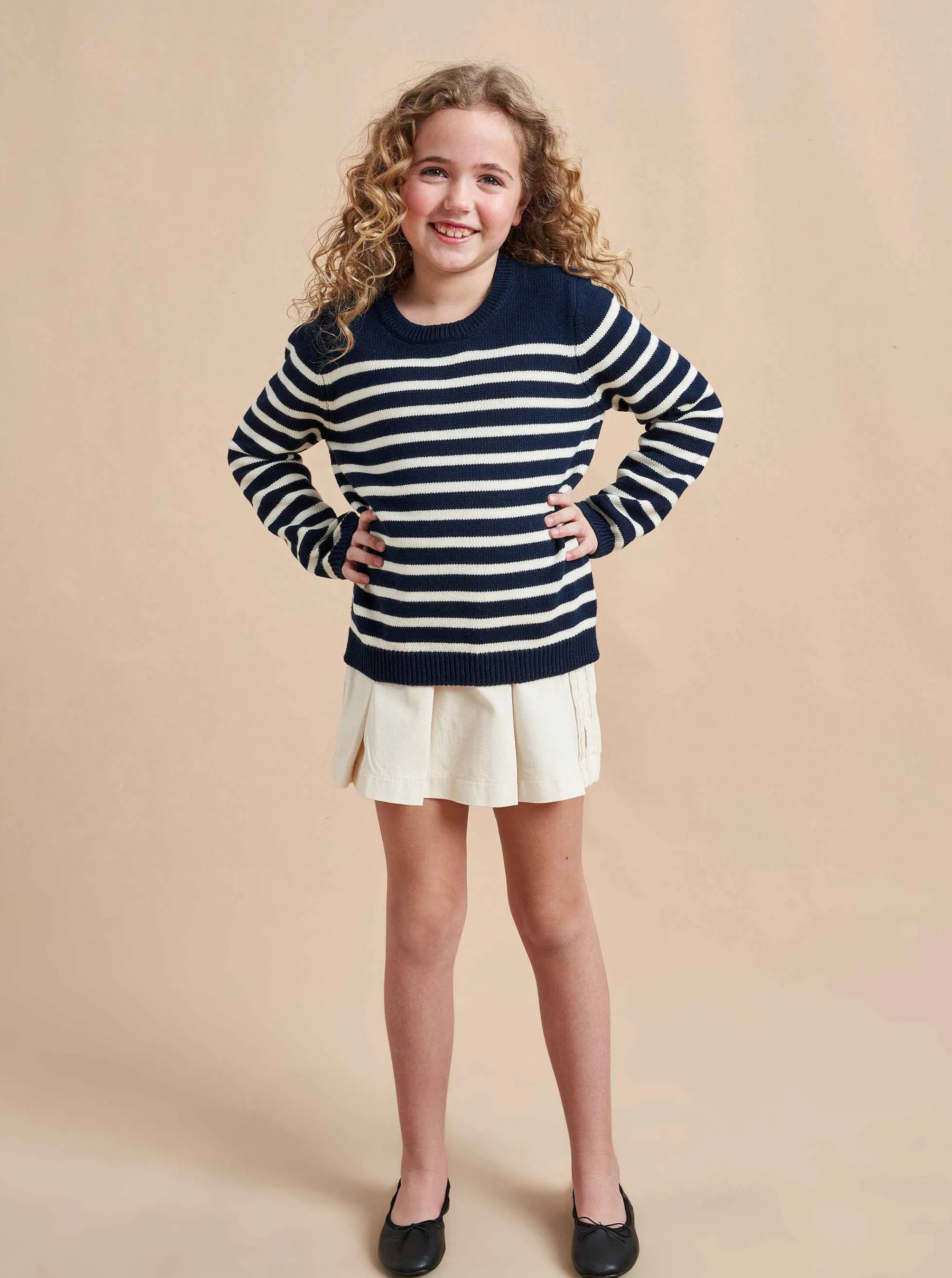 La Ligne Sweaters*Marini Sweater Navy/Cream